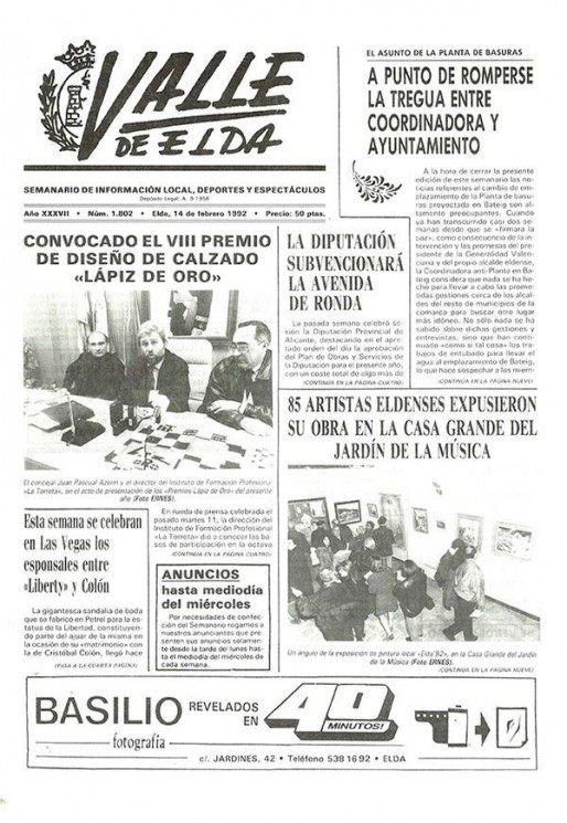 N&uacute;mero 1.802<span>14 de febrero de 1992</span>