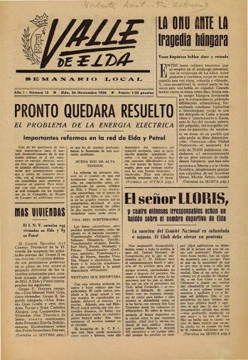 N&uacute;mero 0013 - 24 de noviembre de 1956