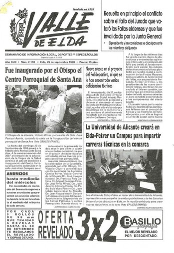 N&uacute;mero 2.118 - 25 de septiembre de 1998