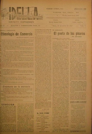 Idella n&ordm; 071 - A&ntilde;o 1927