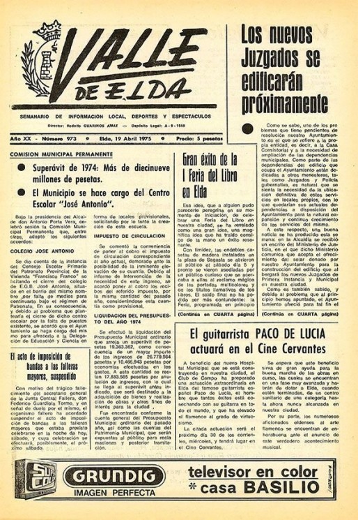 N&uacute;mero 0973<span>19 de abril de 1975</span>