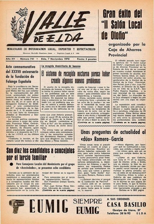 N&uacute;mero 0741<span>7 de noviembre de 1970</span>