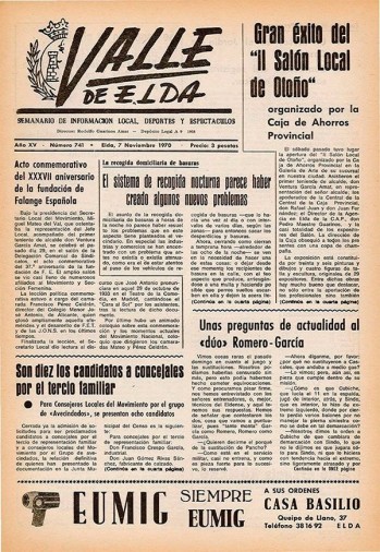 N&uacute;mero 0741 - 7 de noviembre de 1970