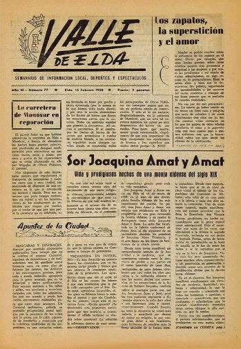 N&uacute;mero 0077 - 15 de febrero de 1958