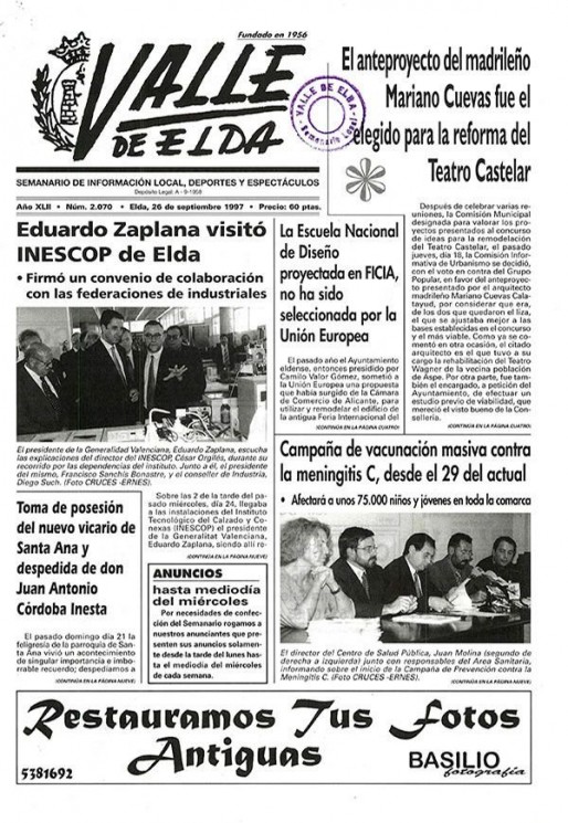 N&uacute;mero 2.070<span>26 de septiembre de 1997</span>