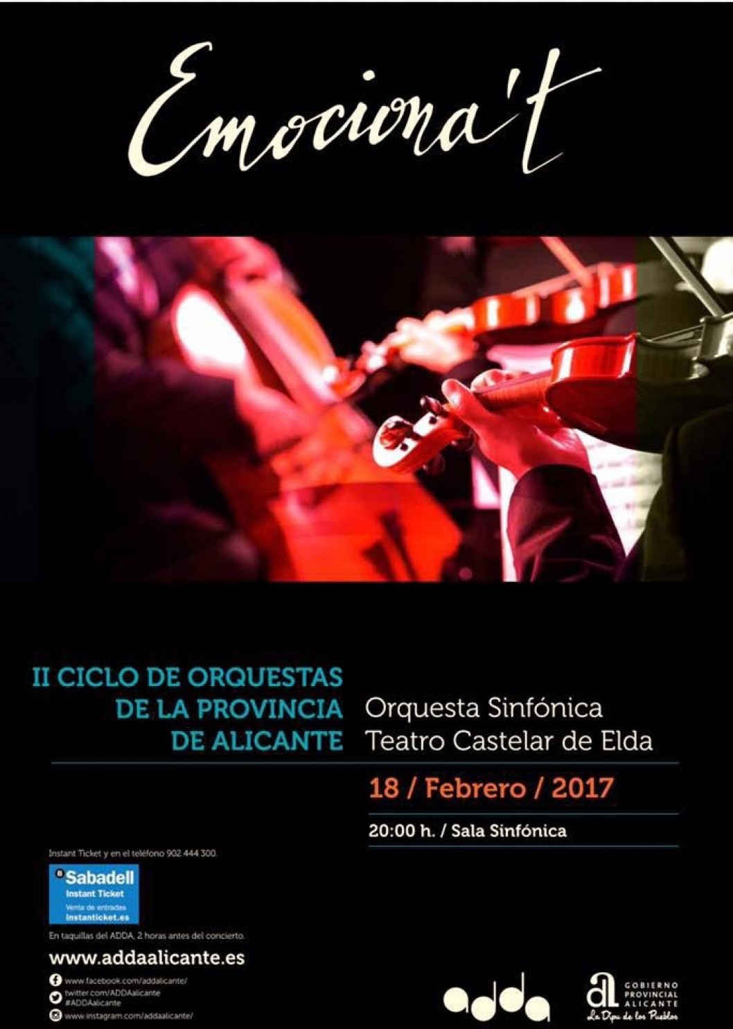 La Orquesta Sinfónica Teatro Castelar actuará el próximo sábado en el ADDA La Orquesta Sinfónica Teatro Castelar actuará el próximo sábado en el ADDA