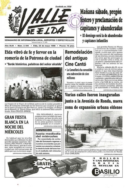 N&uacute;mero 2.104<span>22 de mayo de 1998</span>