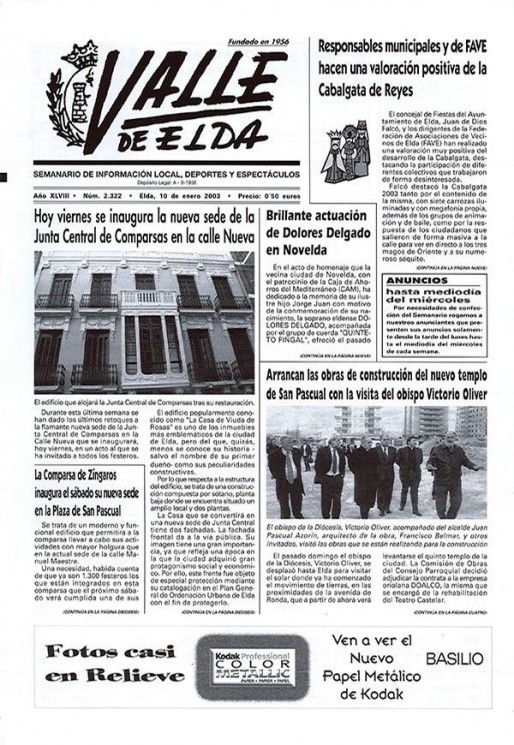 N&uacute;mero 2.322<span>10 de enero de 2003</span>