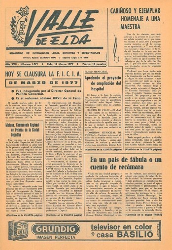 N&uacute;mero 1.071 - 12 de marzo de 1977