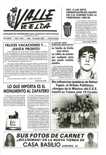 N&uacute;mero 1.632 - 22 de julio de 1988