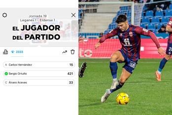 Sergio Ortu&ntilde;o elegido jugador del partido