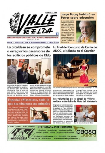 N&uacute;mero 2.829 - 26 de septiembre de 2014