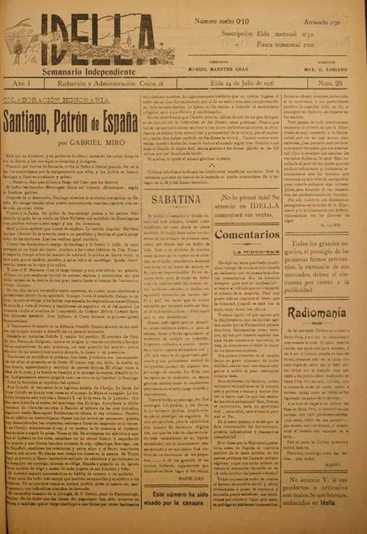 Idella n&ordm; 025<span>A&ntilde;o 1926</span>