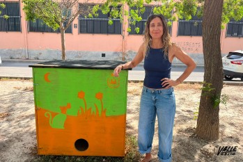 Noba41 y Taone decoran las casetas de las colonias felinas