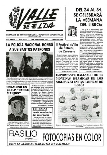 N&uacute;mero 1.832 - 8 de octubre de 1992