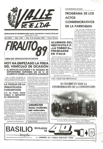 N&uacute;mero 1.697 - 15 de diciembre de 1989
