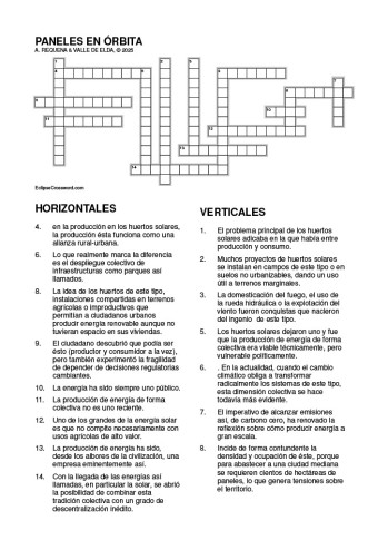 Paneles en &oacute;rbita