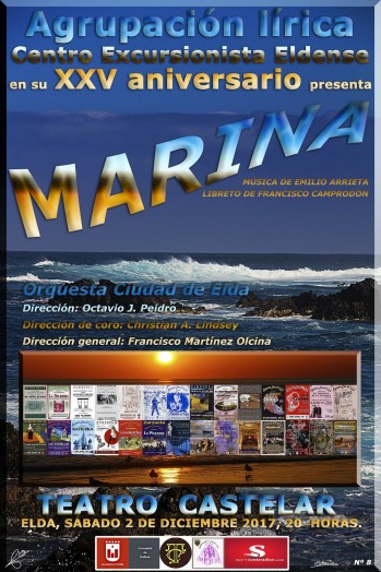 Marina, &oacute;pera para celebrar el 25 aniversario de la Agrupaci&oacute;n L&iacute;rica del CEE