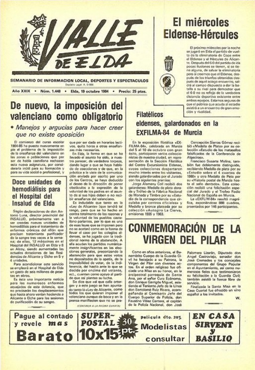 N&uacute;mero 1.448<span>19 de octubre de 1984</span>