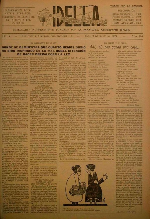 Idella n&ordm; 155<span>A&ntilde;o 1929</span>
