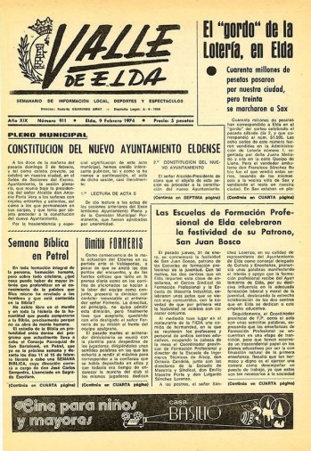 N&uacute;mero 0911 - 9 de febrero de 1974