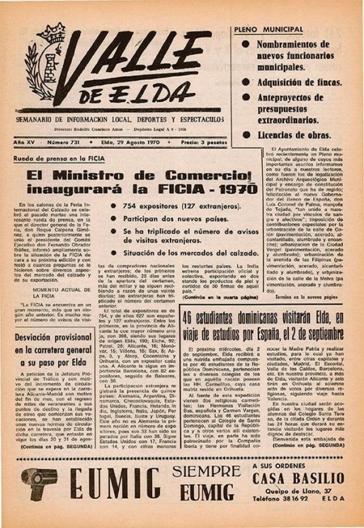 N&uacute;mero 0731<span>29 de agosto de 1970</span>