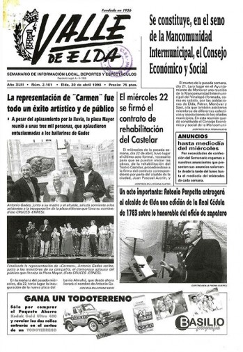 N&uacute;mero 2.101 - 30 de abril de 1998
