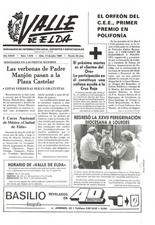 N&uacute;mero 1.679<span>14 de julio de 1989</span>