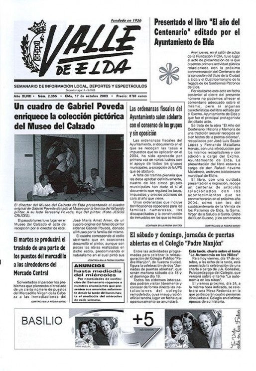 N&uacute;mero 2.355 <span>17 de octubre de 2003</span>