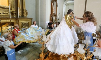La Virgen de la Salud ya luce sus mejores galas