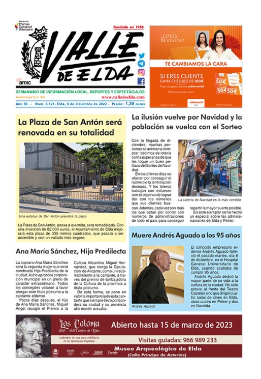 N&uacute;mero 3.121<span>9 de diciembre de 2022</span>