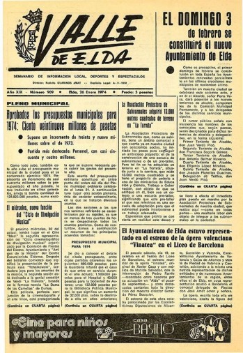N&uacute;mero 0909 - 26 de enero de 1974