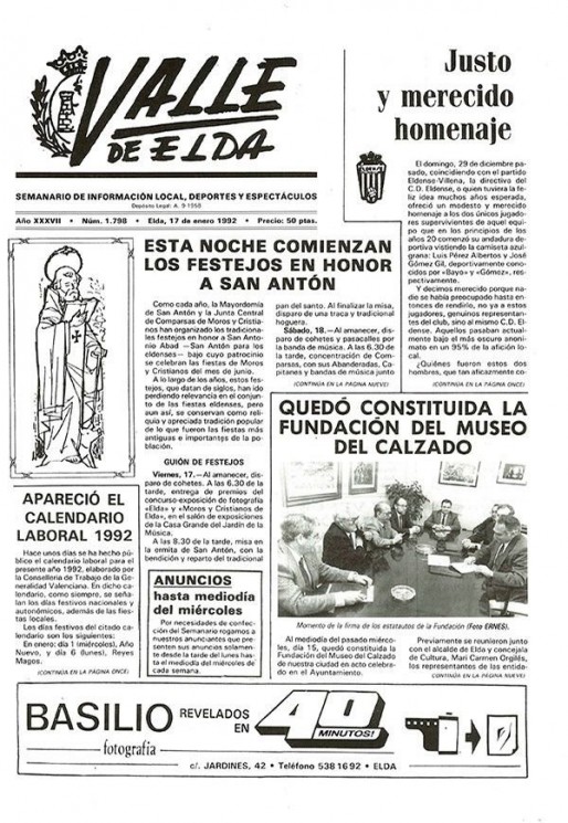 N&uacute;mero 1.798<span>17 de enero de 1992</span>