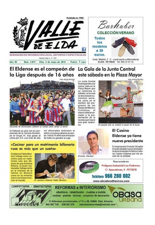 N&uacute;mero 2.817 <span>2 de mayo de 2014</span>