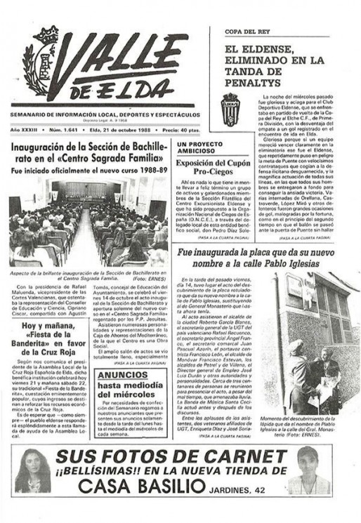 N&uacute;mero 1.641<span>21 de octubre de 1988</span>