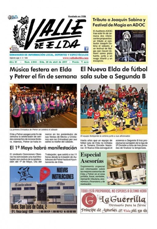 N&uacute;mero 2.944<span>28 de abril de 2017</span>