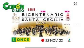 Un cup&oacute;n de la ONCE por el bicentenario de la Santa Cecilia