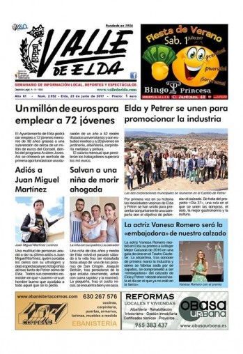 N&uacute;mero 2.952 - 23 de junio de 2017