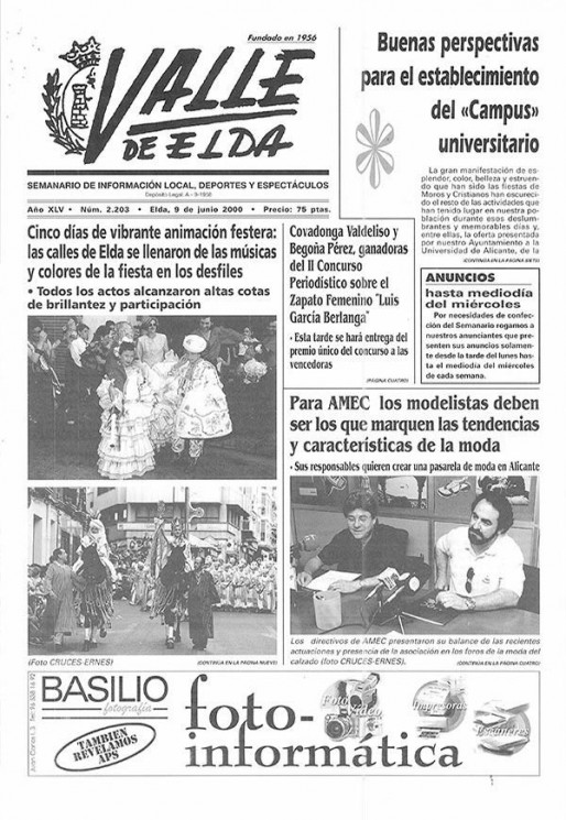 N&uacute;mero 2.203<span>9 de junio de 2000</span>