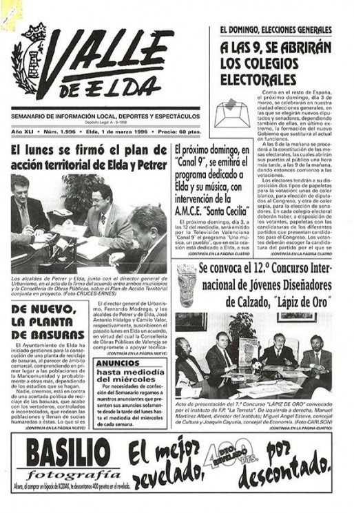 N&uacute;mero 1.996<span>1 de marzo de 1996</span>