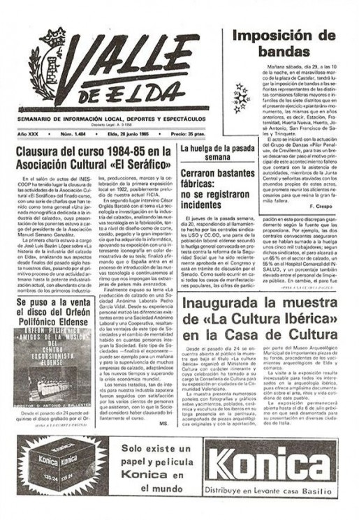 N&uacute;mero 1.484<span>28 de junio de 1985</span>