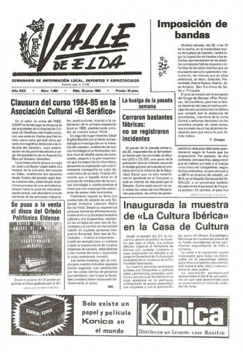 N&uacute;mero 1.484 - 28 de junio de 1985