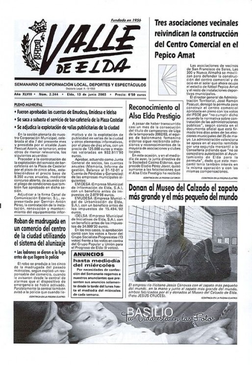 N&uacute;mero 2.344<span>13 de junio de 2003</span>