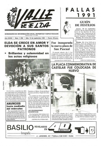 N&uacute;mero 1.780 - 13 de septiembre de 1991