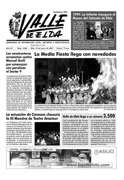 N&uacute;mero 2.500<span>19 de enero de 2007</span>