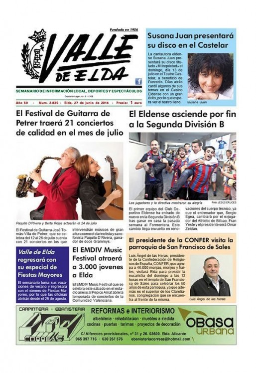 N&uacute;mero 2.825<span>27 de junio de 2014</span>