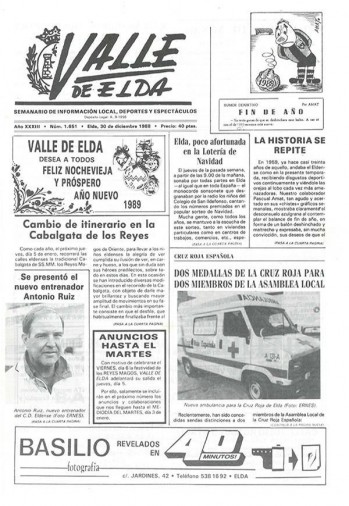N&uacute;mero 1.651 - 30 de diciembre de 1988