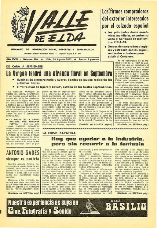 N&uacute;mero 0886<span>18 de agosto de 1973</span>