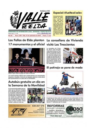 N&uacute;mero 2.870 - 18 de septiembre de 2015