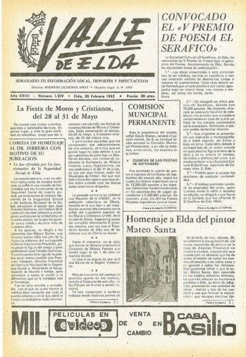 N&uacute;mero 1.319 - 20 de febrero de 1982